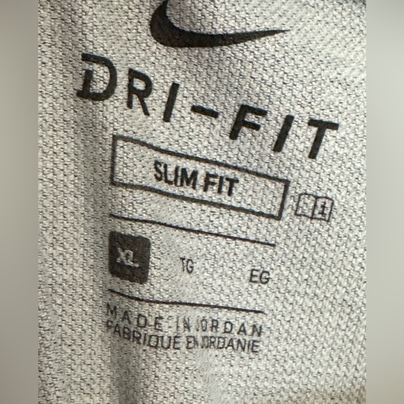 NIKE PRO DRI FIT MENS SLIM FIT L/S TRAINING SHIRT SIZE XL GRAY - Picture 4 of 5